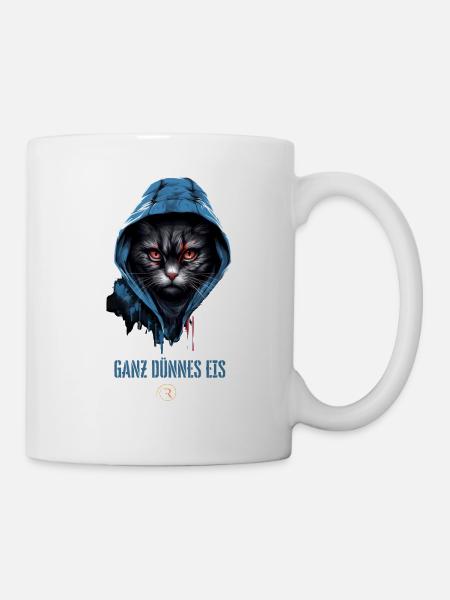 Mysteriöse Katzenauge - Tasse - Weiß