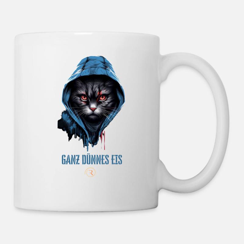 Mysteriöse Katzenauge - Tasse - Weiß