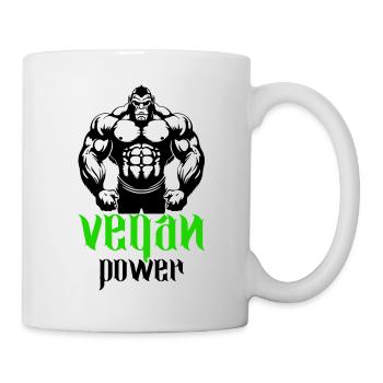 Gorilla Bodybuilder Végétalien - Mug blanc - blanc - Droite