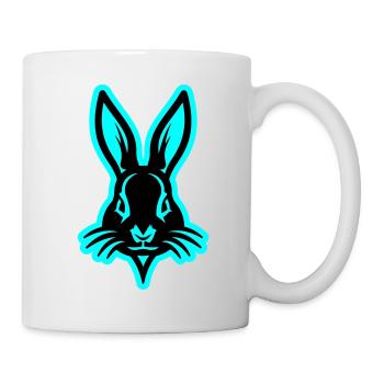 Hase Osterhase Kopf Ostern - Tasse - Weiß - Rechts
