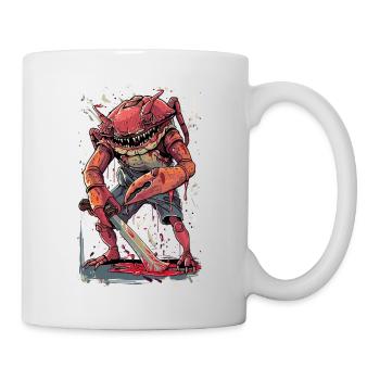 Halloween Krabbe Horrorfigur - Tasse - Weiß - Rechts