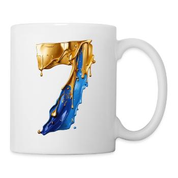 NR. 7 NUMMER 7 COOL 7. GEBURTSTAG - Tasse - Weiß - Rechts