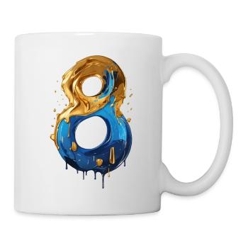 NO. 8 NUMBER 8 COOL 8TH BIRTHDAY - Mug - white - Right