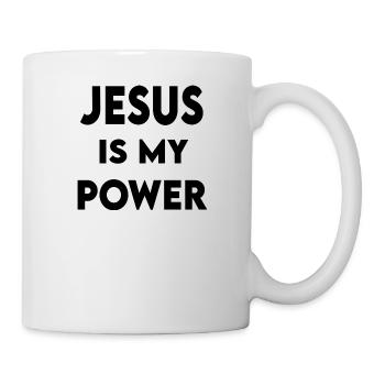 Jésus est ma puissance - Mug blanc - blanc - Droite
