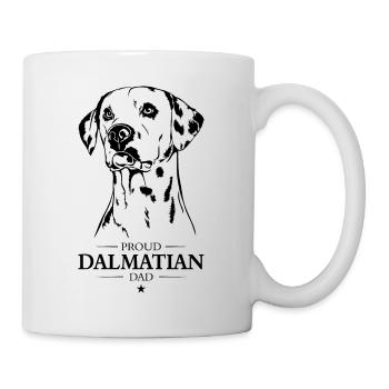 Dalmatian Dad Hunde Hund Dalmatiner Wilsigns - Tasse - Weiß - Rechts