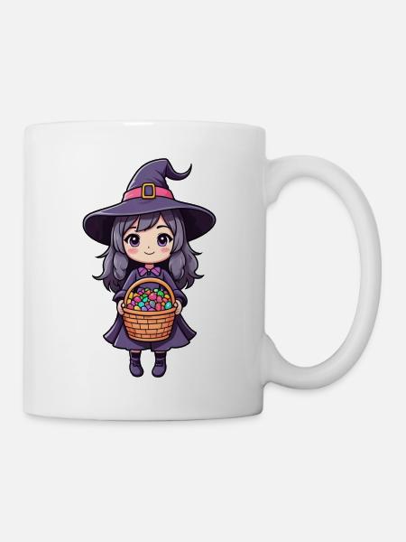 Süßes Hexenmädchen - Tasse - Weiß