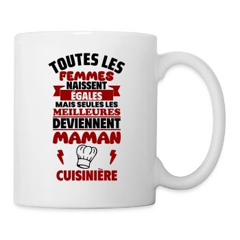 Cadeau Fête des Mères - Maman Cuisinière,cuisine - Mug blanc - blanc - Droite