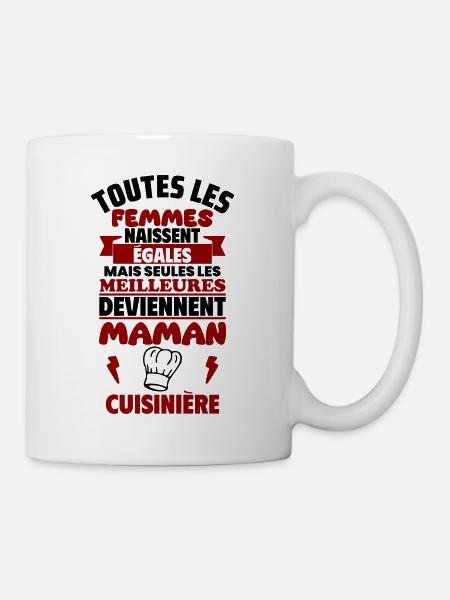 Cadeau Fête des Mères - Maman Cuisinière,cuisine - Mug blanc - blanc