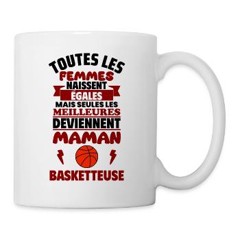 Cadeau Fête des Mères - Maman Basketteuse,basket - Mug blanc - blanc - Droite