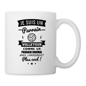 Parrain Volleyeur Volley Volleyball - Mug blanc - blanc - Droite
