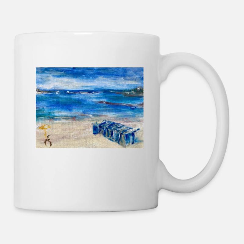 Plage d'été - Mug blanc - blanc