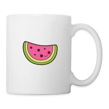 Melon d'eau mignon Smile Kawaii - Mug blanc - blanc - Droite