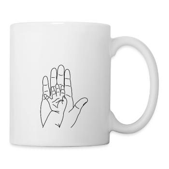Mains de bébé - Mug blanc - blanc - Droite