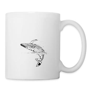 Blauwal - Tasse - Weiß - Rechts