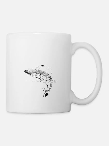 blue whale - Mug - white