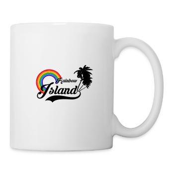 Rainbow Island LGBT Gay Pride Regenbogen Insel - Tasse - Weiß - Rechts