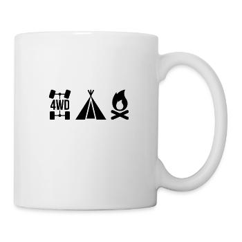 4x4 offroad véhicule cadeau - Mug blanc - blanc - Droite