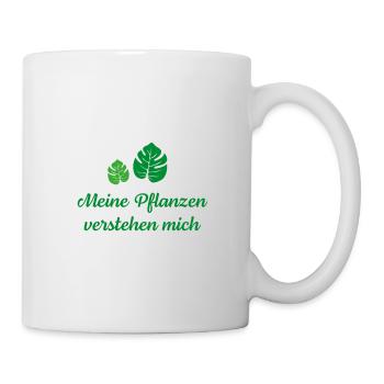 Meine Pflanzen verstehen mich - Tasse - Weiß - Rechts