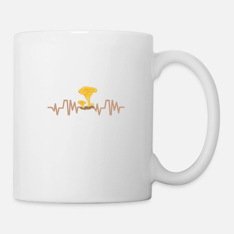 Girole Champignon battement de cœur Girole - Mug blanc - blanc