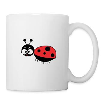 Marienkäfer - Tasse - Weiß - Rechts