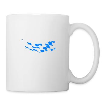 Bavaria Flag Used Look Bavarian Flag Vintage - Mug - white - Right
