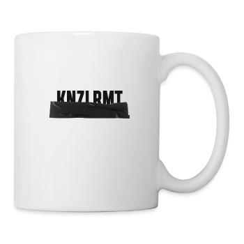 KNZLRMT – Künstlerkollektive Berlin – taped logo - Tasse - Weiß - Rechts