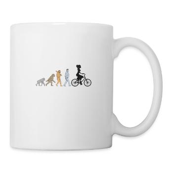 Evolution Bike Female Black Grunge - Tasse - Weiß - Rechts