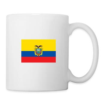 Drapeau national de l Équateur - Mug blanc - blanc - Droite