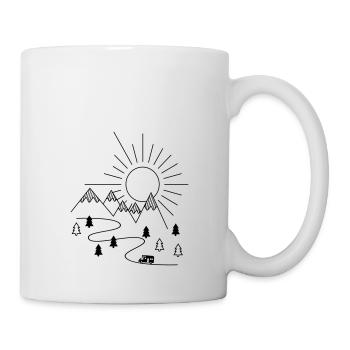 Camping-car - Mug blanc - blanc - Droite