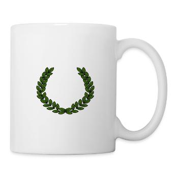 Lorbeerkranz - Tasse - Weiß - Rechts
