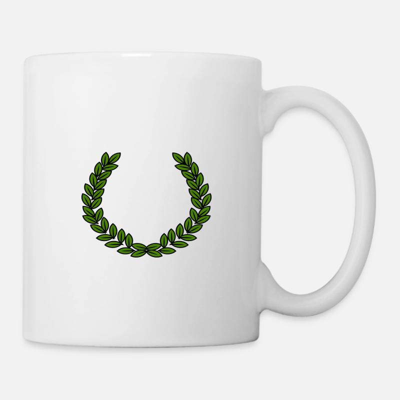 Lorbeerkranz - Tasse - Weiß