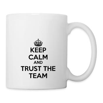 Restez calme et faites confiance à l'équipe - Mug blanc - blanc - Droite