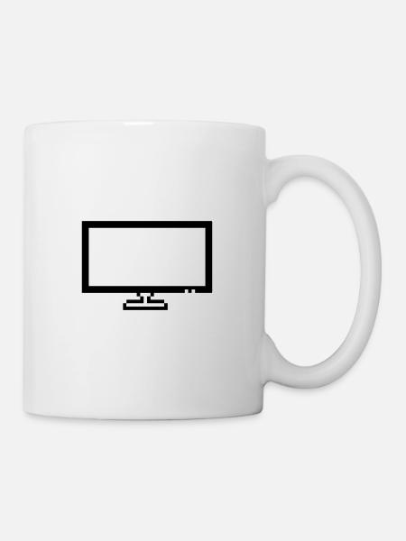 Moniteur - Mug blanc - blanc