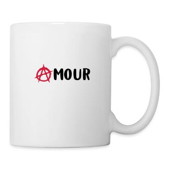 Amour / Anarchie - Mug blanc - blanc - Droite