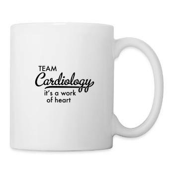 Équipe de cardiologie - Mug blanc - blanc - Droite