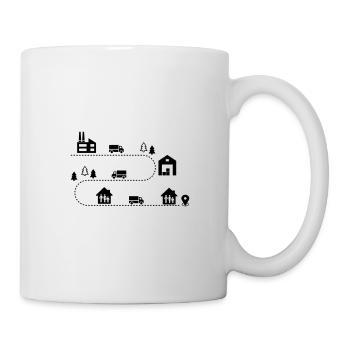 Logistik - Tasse - Weiß - Rechts
