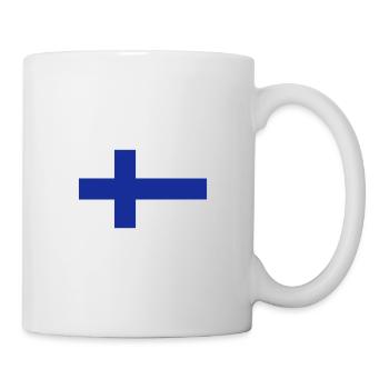 Drapeau national de la Finlande - Mug blanc - blanc - Droite