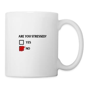 Are you stressed? - Bist du im Stress? - Tasse - Weiß - Rechts