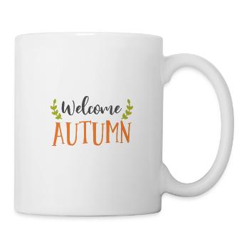 Willkommens-Herbst-Patch - Tasse - Weiß - Rechts