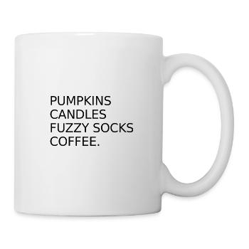 coffee pumpkins autumn - Mug blanc - blanc - Droite