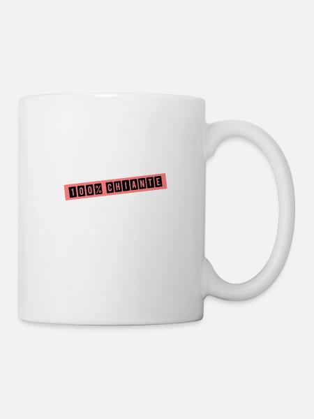 100% CHIANTE. HUMOUR. CHIANTE. ÉNERVANTE - Mug blanc - blanc