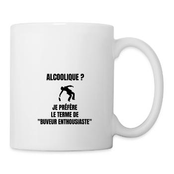 buveur enthousiaste - Mug blanc - blanc - Droite