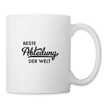 Beste Abteilung der Welt - Tasse - Weiß - Rechts