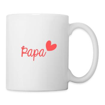 PAPA. FÊTE DES PÈRES. BONNE FÊTE PAPA. BONNE FÊTE - Mug blanc - blanc - Droite