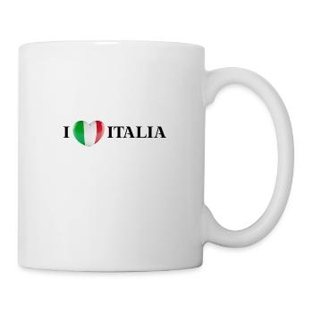 Italien Geschenkidee I love Italia italienisch - Tasse - Weiß - Rechts