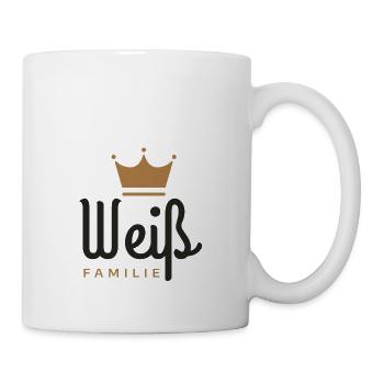 Weiß-Familie - Tasse - Weiß - Rechts