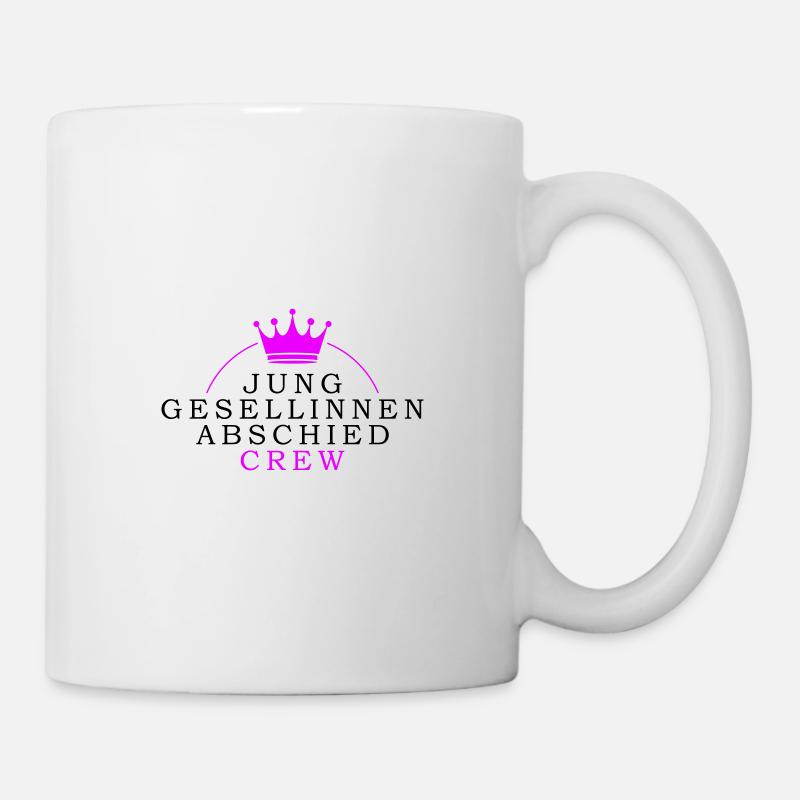 Junggesellinnenabschied Crew Junggesellin - Tasse - Weiß