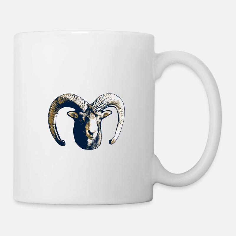 Ziegenbock - Tasse - Weiß