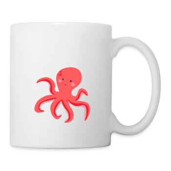 Poulpe doux - Mug blanc - blanc - Droite