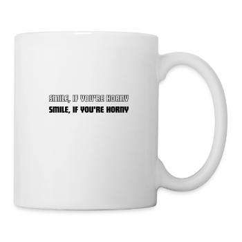 double smile If you're horny - Tasse - Weiß - Rechts